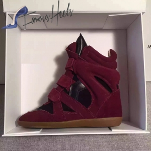 Isabel Marant sneakers burgundy and black